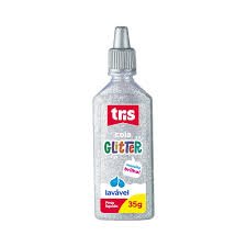 COLA GLITTER TRIS PRATA 35g