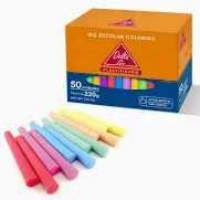 GIZ ESCOLAR COLORIDO PLASTIFICADO