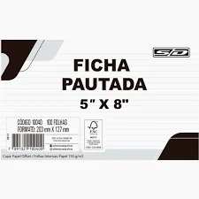 FICHA PAUTADA 5X8 ANIMATIVA