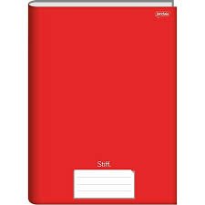 CADERNO STIFF 48 FOLHAS VERMELHO