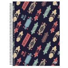 CADERNO ESPIRAL 10 MATÉRIAS BOM D+