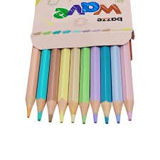LÁPIS DE COR 12 CORES PASTEL