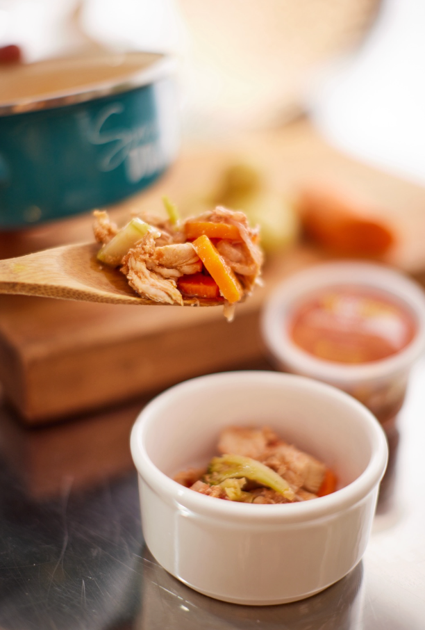 Pollito con vegetales pack 3 unidades