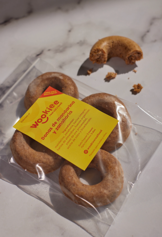 Donas mandarina y zanahoria - Pack 4unidades