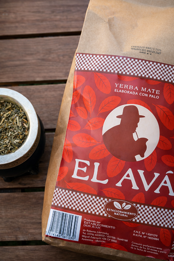 Yerba El AVA 2kg estacionada agroecológica