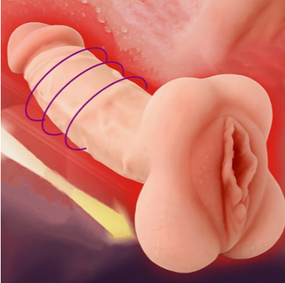 MASTURBADOR REALISTA - PENETRACION DE PENE Y VAGINA AL TIEMPO