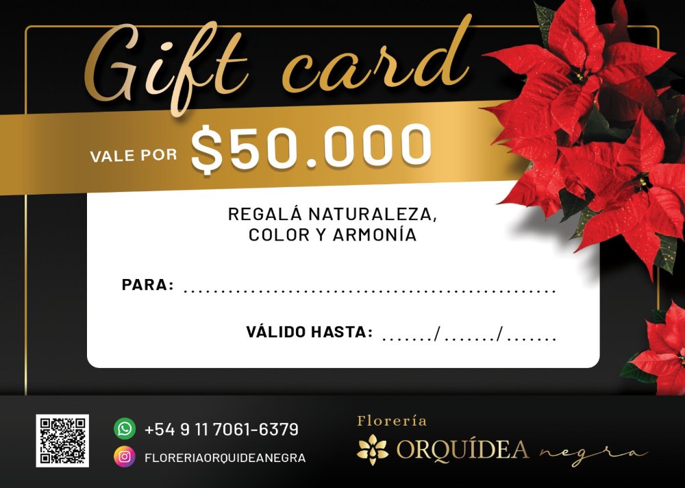 Gift card dorada