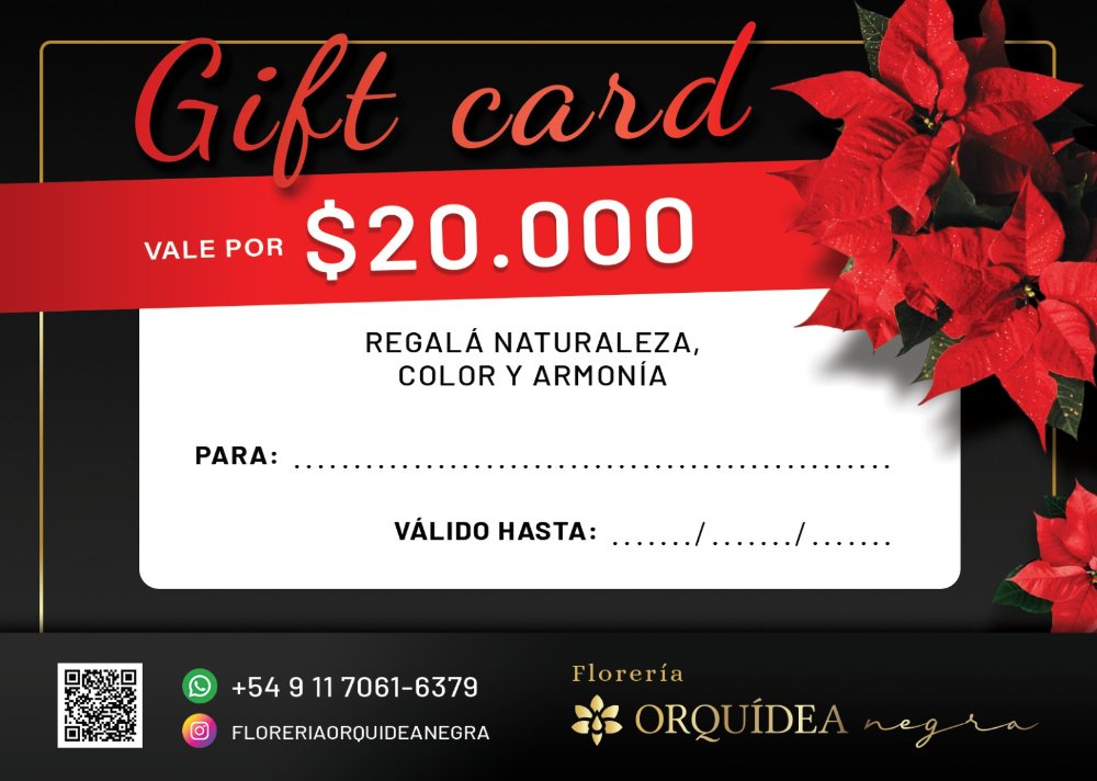Gift card rojo