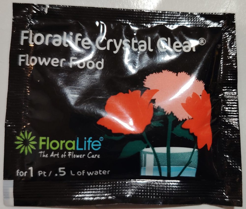 Sobre para perservar flores