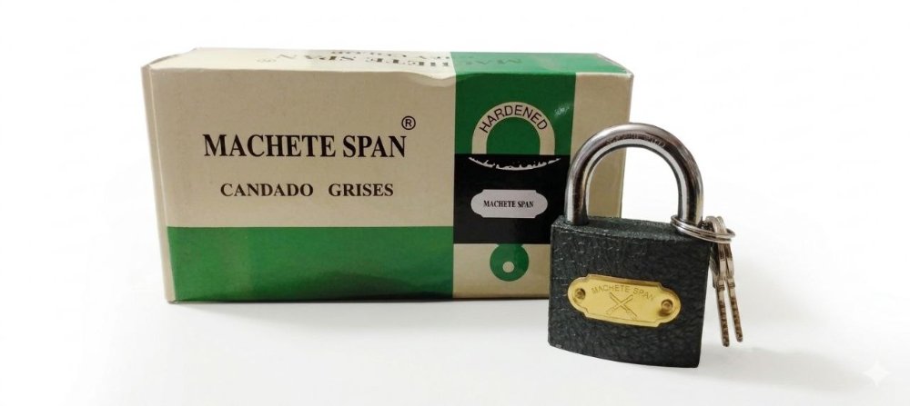 CANDADO GRIS 50MM "MARCA MACHETE SPAIN"