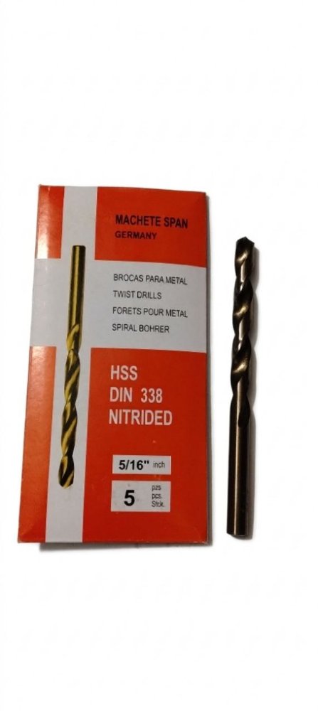 BROCA DORADA METAL 5/16 "MACHETE SPAIN" (10UNID)