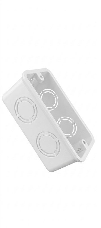 CAJA RECTANGULAR PVC BLANCA