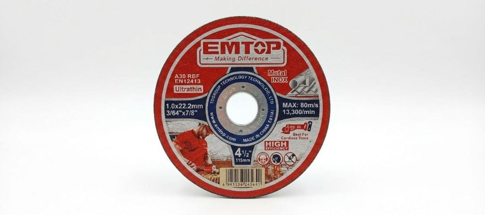 DISCO 4 1/2 EMTOP 1.6MM (EMPAQUE)