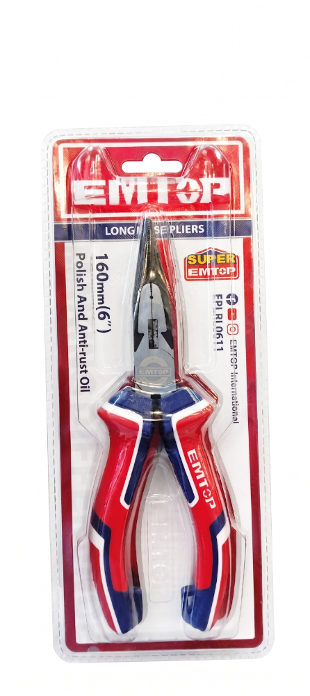 ALICATE 6" CON PUNTA EMTOP