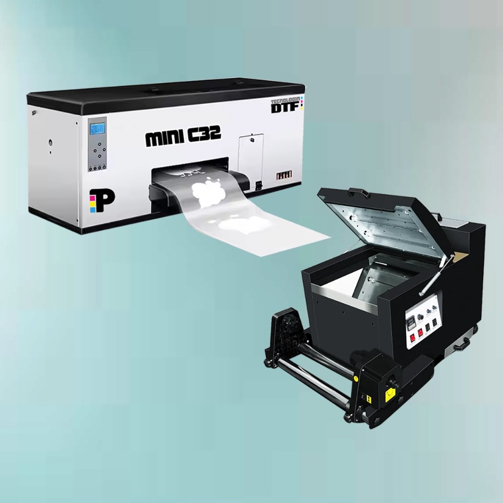 IMPRESORA DTF C32 A3 CON 2 CABEZALES XP600 Y HORNO