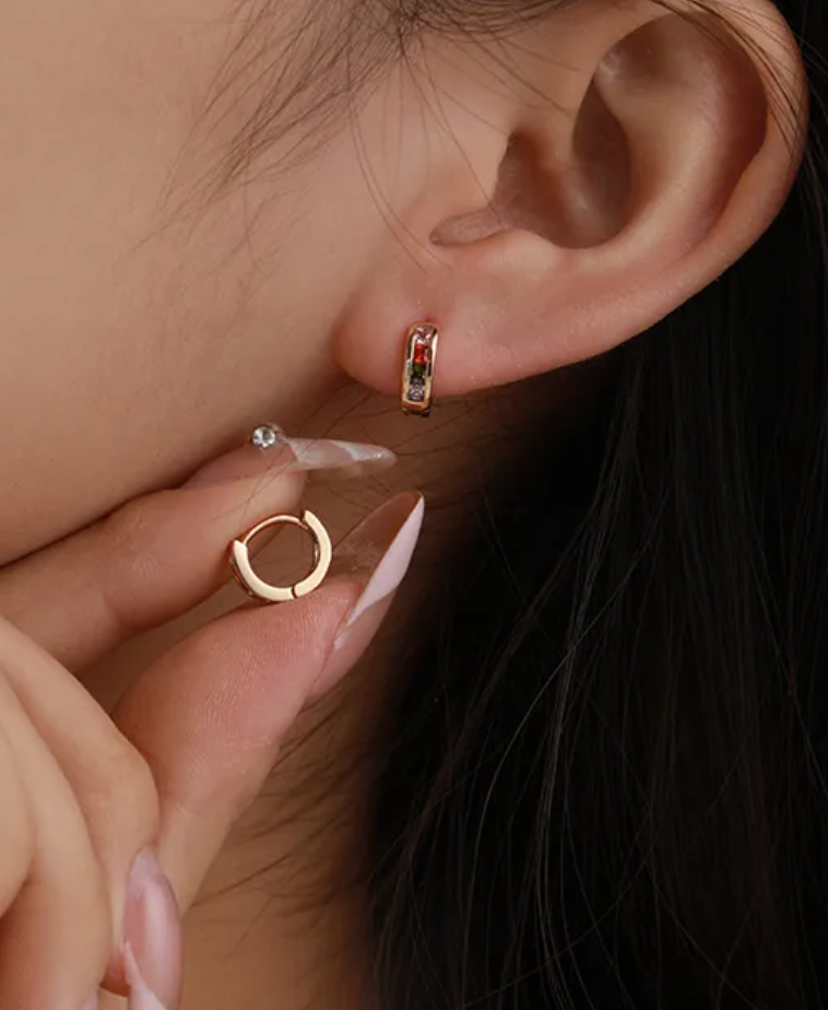 Aretes argollas Xuping