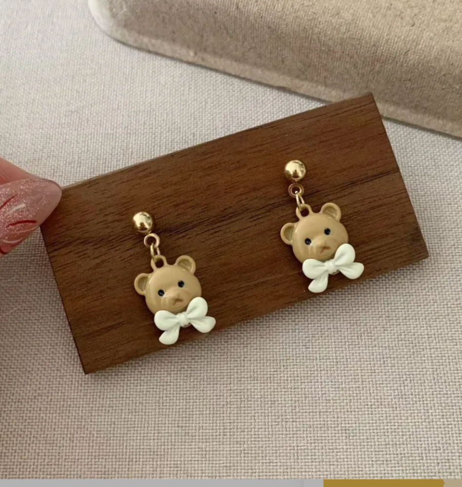 Aretes colgantes ositos