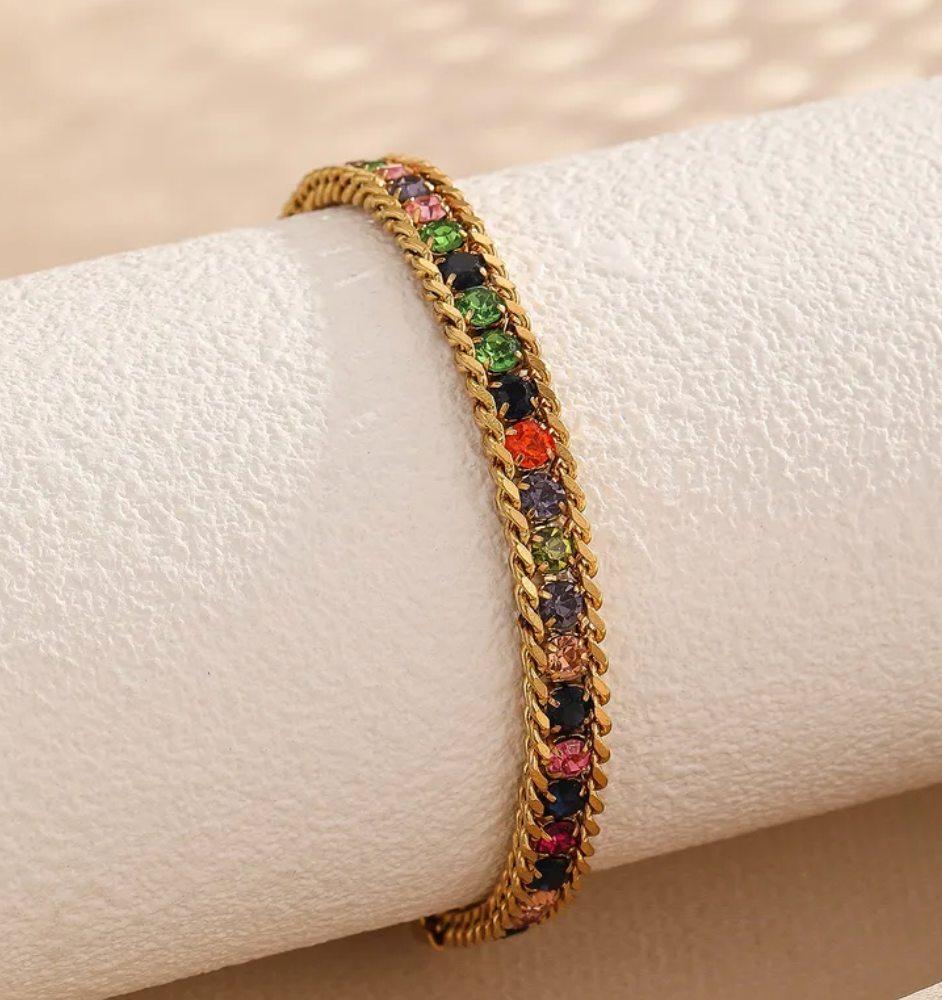 Pulsera adiamantada colores