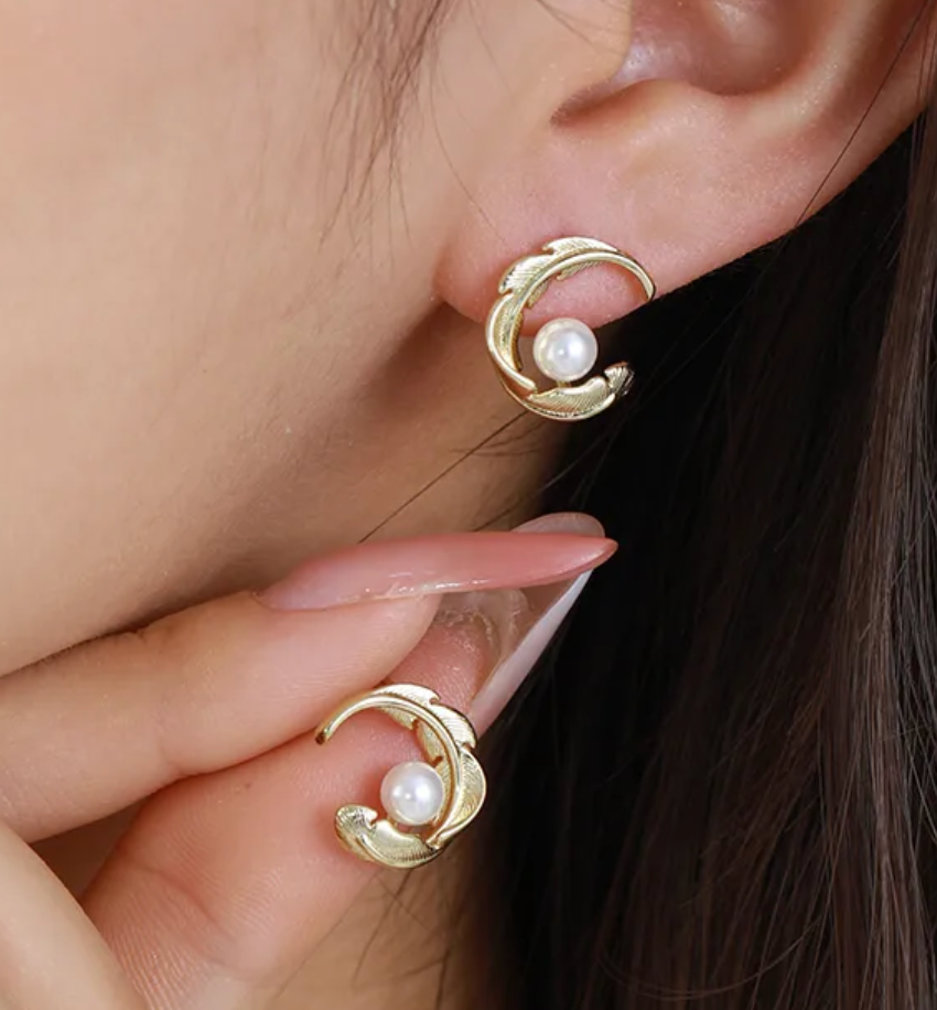 Aretes xuping perlita