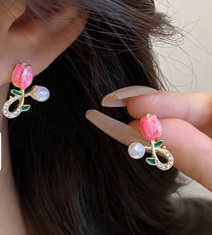 Aretes tulipanes