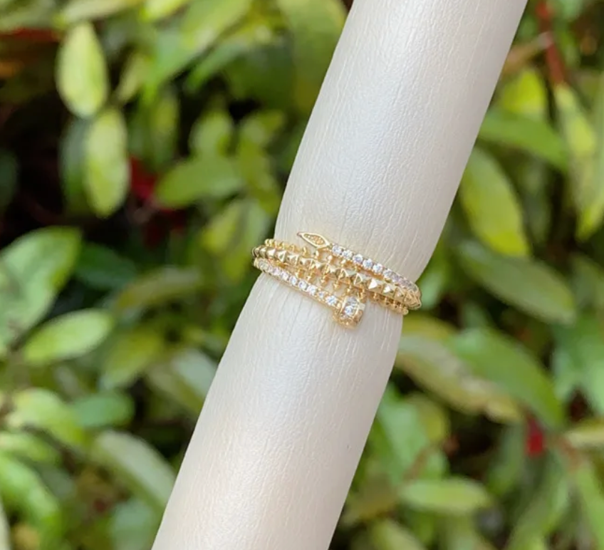 Anillo emperlado tornillo