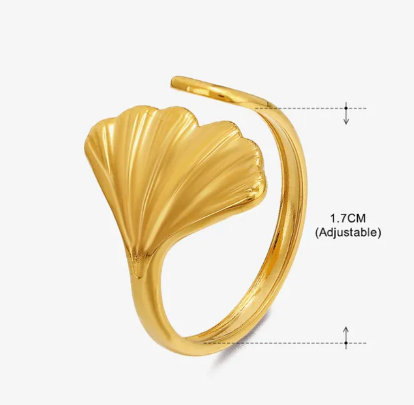 Anillo estilo concha