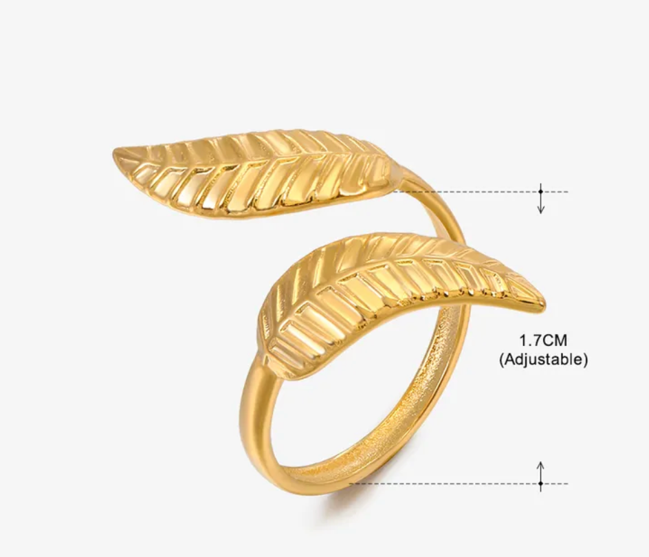 Anillo hojas