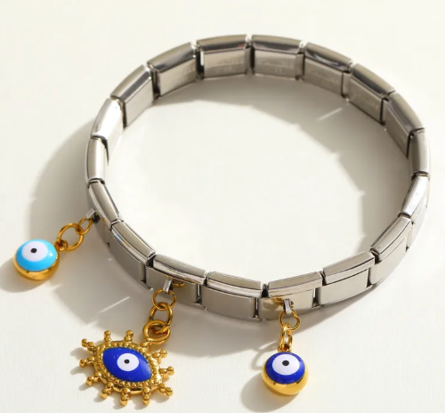 BRAZALETE ITALIANO DE OJOS TURCOS