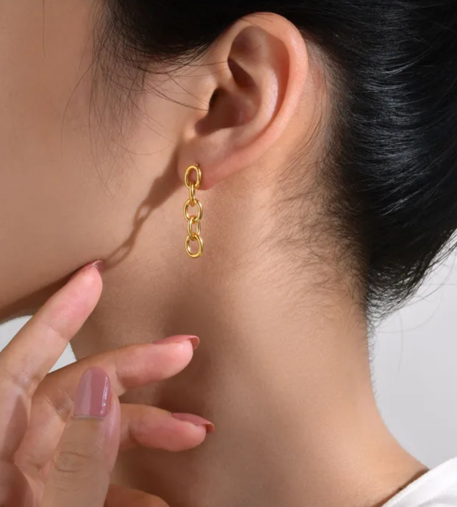 Aretes encandenado