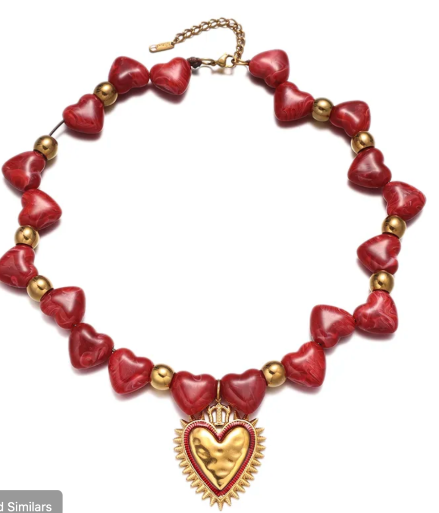 Collar corazones