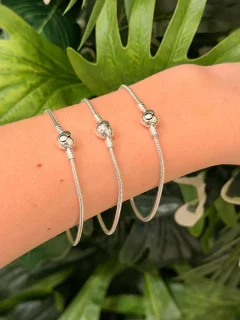 PULSEIRA INSPIRAÇÃO PANDORA CORAÇÃO LISO FIO 1.9MM