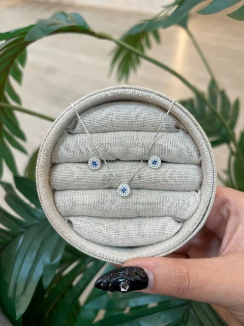CONJUNTO REDONDO NA MICRO ZIRCÔNIA 45CM