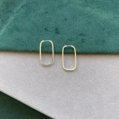 ARGOLA RETANGULAR FIO QUADRADO 2.6CM