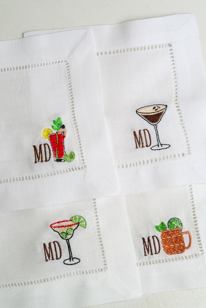 Cocteles con Iniciales Personalizados