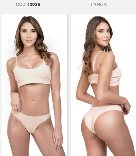 Tanga estampada con puntos (12025N)