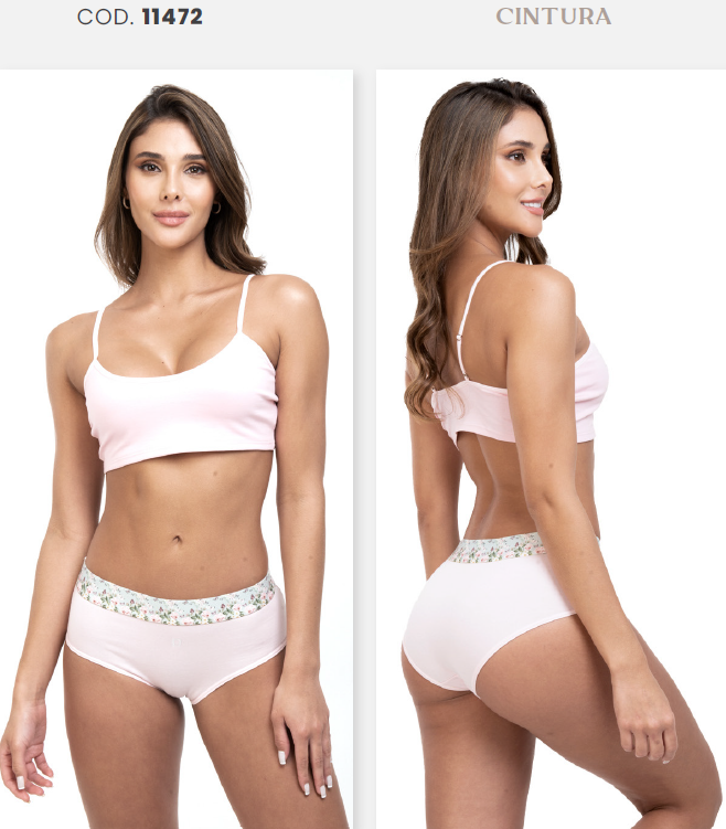 Panty elástico estampado (11472)