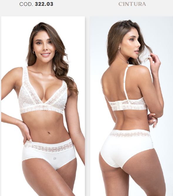 Panty semicintura encaje ancho en cintura (322,03)