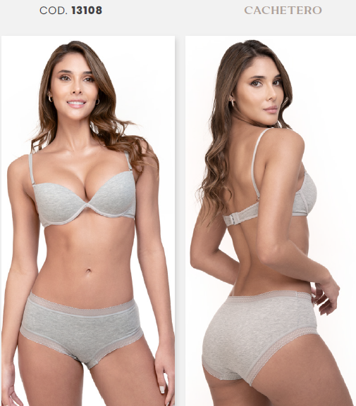 Panty semicintura elástico en piernas (13108)