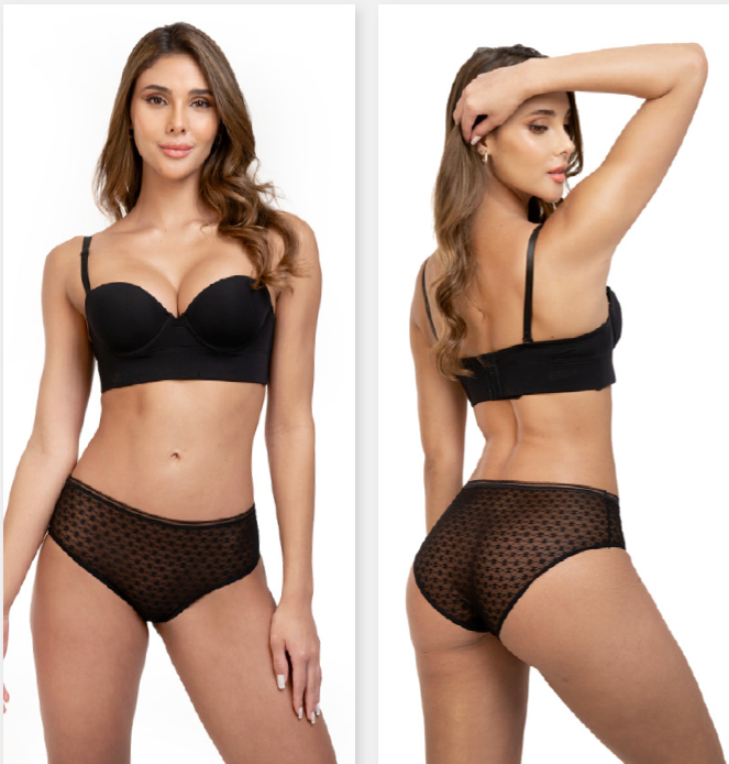 Panty semicintura blonda