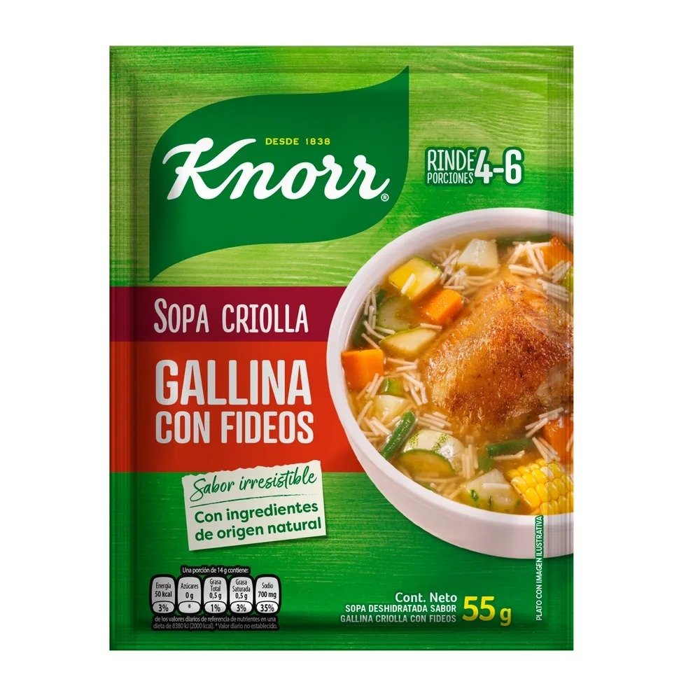 Sopa de Gallina Criolla knorr
