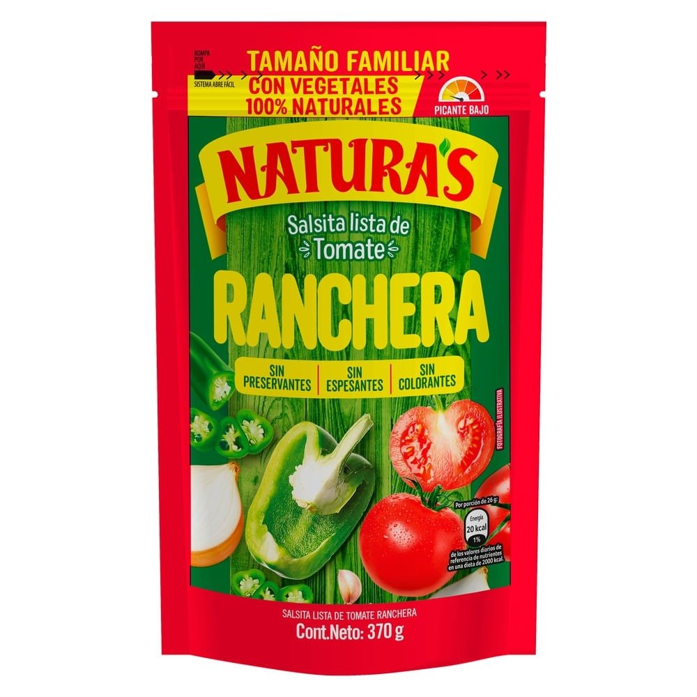 Salsa Naturas Ranchera Grande 180h