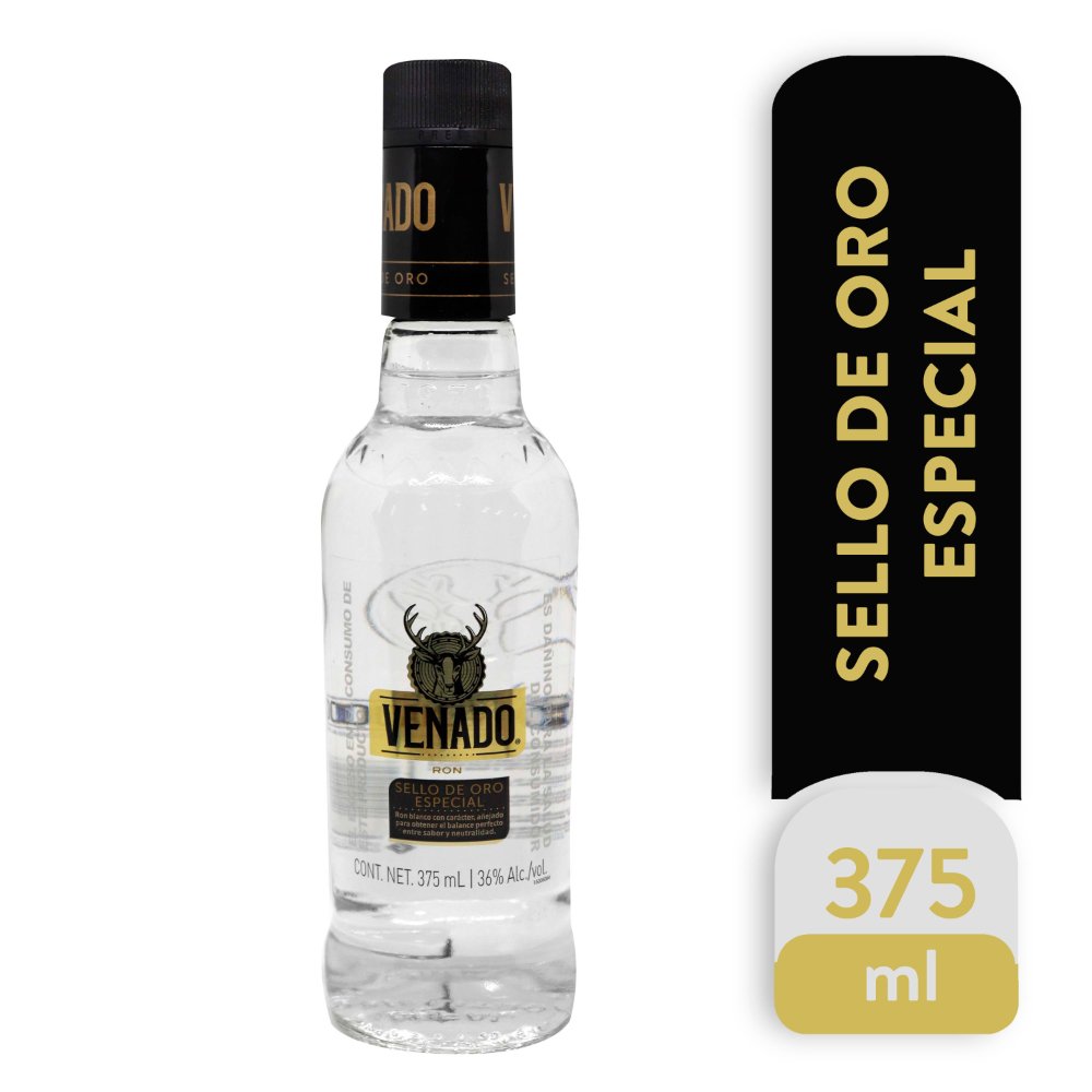 Venado ron sello de oro  375ml