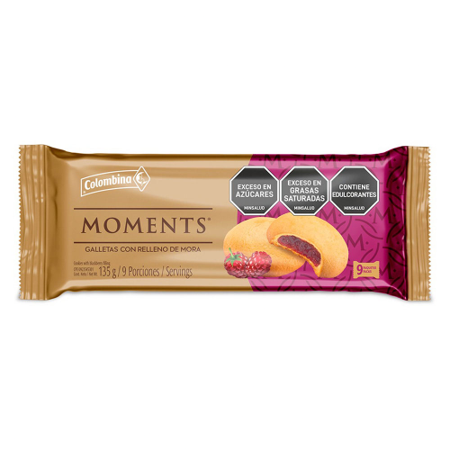Galletas con Relleno de Mora MOMENTS