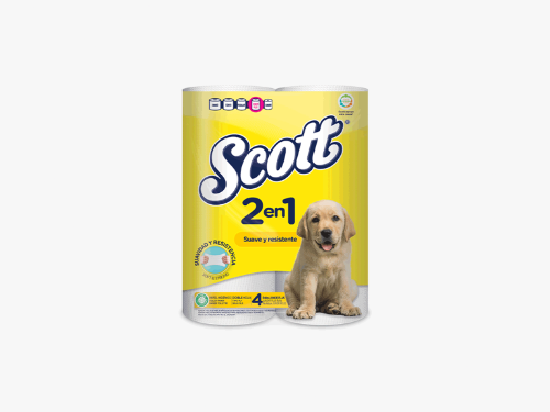 paquete de papel Scott amarillo