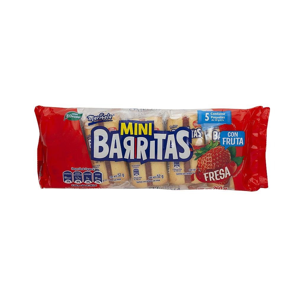 Mini Barritas Marinela Fresa