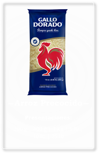 Arroz Gallo dorado 14onz