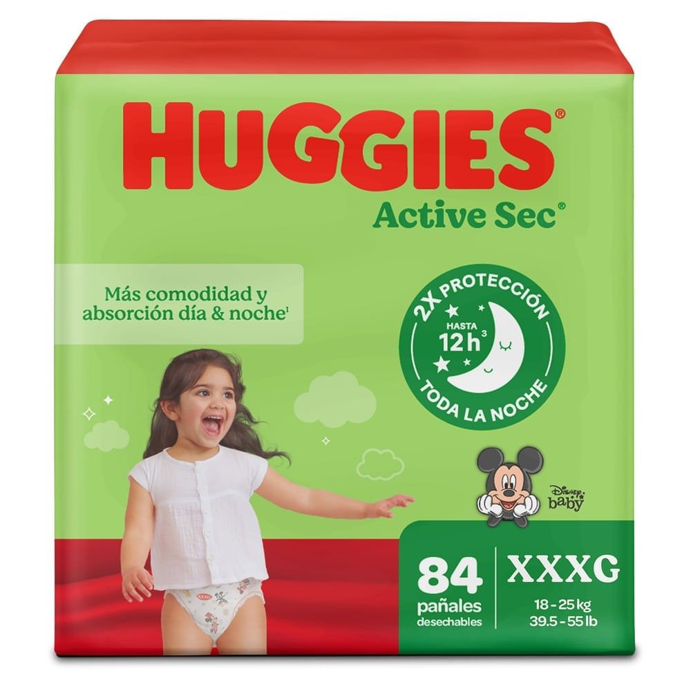 pañal huggies xxg 6 Verde