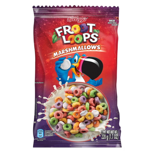 Cereal en bolsita Froot Loops malvaviscos