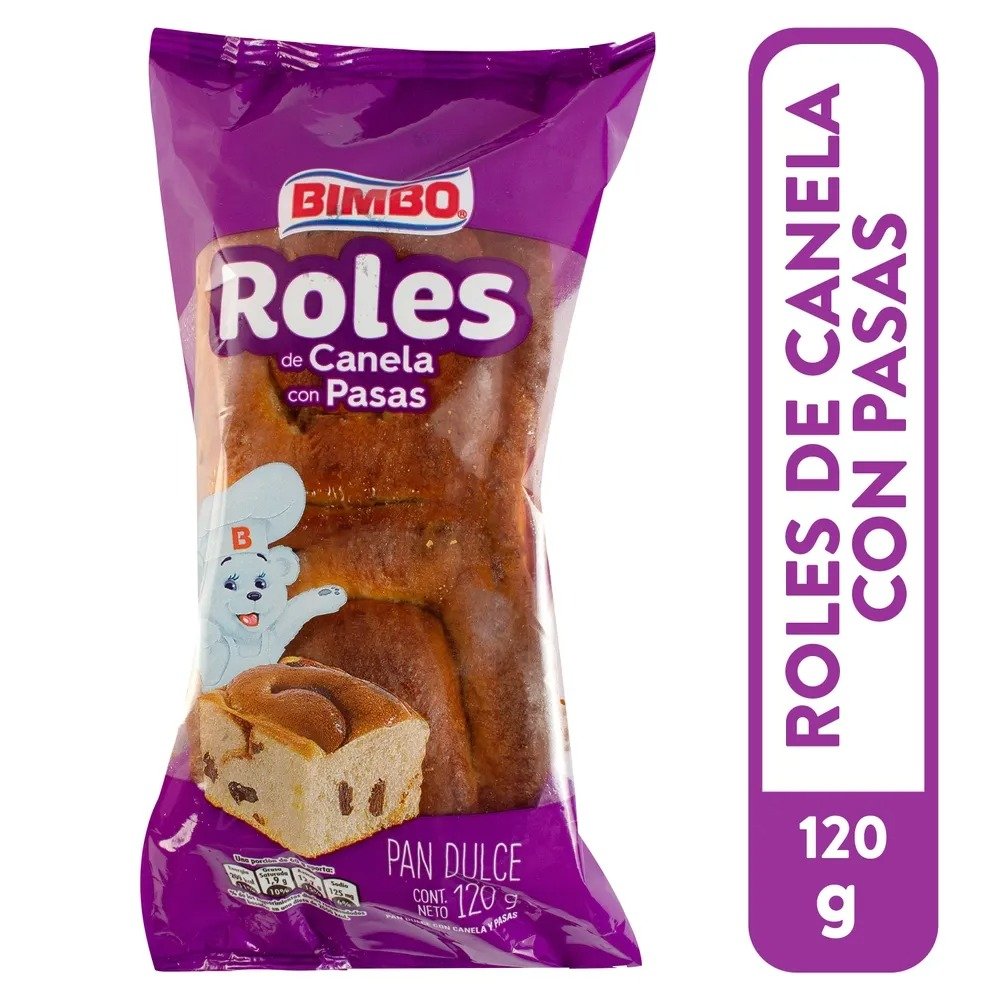Roles de Canela con Pasas