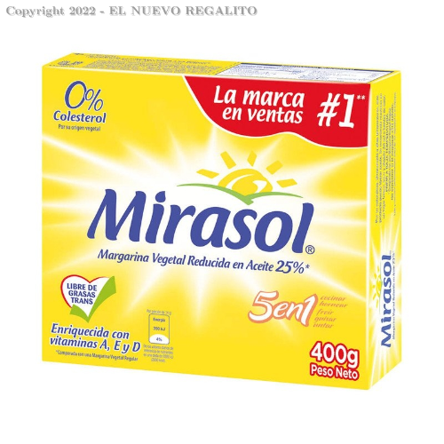 Caja de Margarina Mirasol